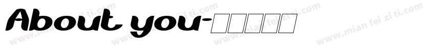 About you字体转换
